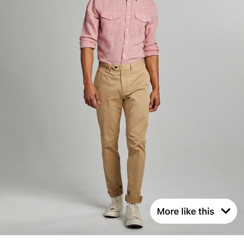 Tan Front Chino Skinny - Khaki